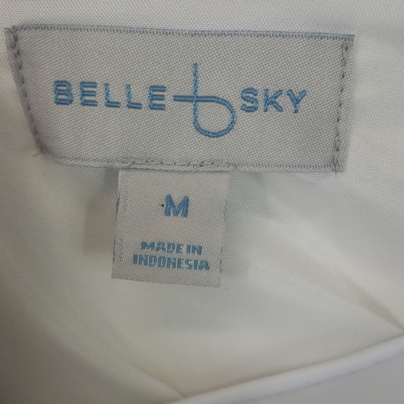 Belle + Sky white floral maxi dress sz M - Picture 7 of 8